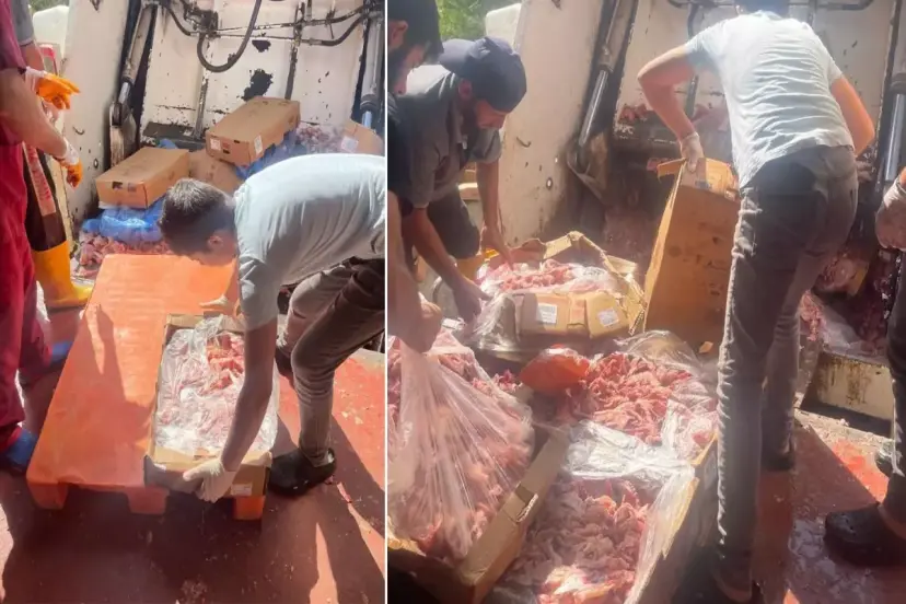 17 TON BOZUK TAVUK ÜRÜNÜ İMHA EDİLDİ