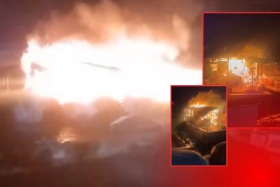 BALIKÇI BARINAĞI’NDA TEKNE YANGINI PANİK YARATTI