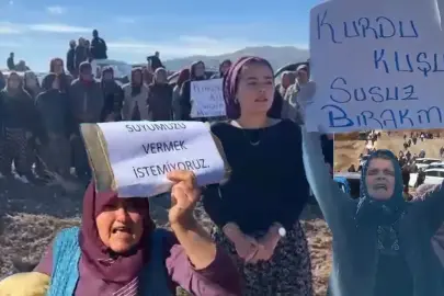 KORKUTELİ ÇİFTÇİ KADINLARI SUYA SAHİP ÇIKIYOR