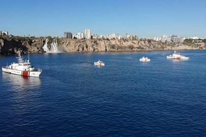 SAHİL GÜVENLİK VE KKTC DENİZ BİRLİKLERİNDEN ANTALYA’DA ORTAK EĞİTİM