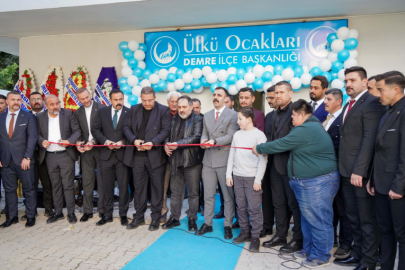 DEMRE’DE ÜLKÜ OCAKLARI YENİ YUVASINA KAVUŞTU