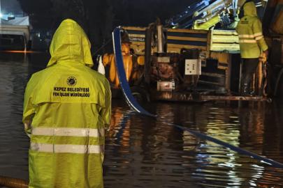 KEPEZ BELEDİYESİ SAĞANAK YAĞIŞA KARŞI TEYAKKUZDA