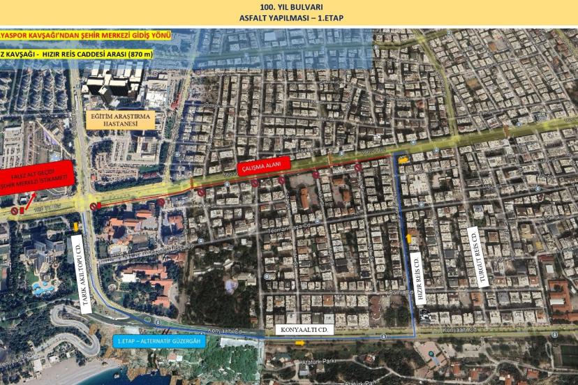 100. YIL BULVARI’NDA PLANLI TRAFİK DÜZENLEMESİ