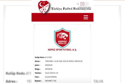 KEPEZSPOR’DA YÖNETİMDE YENİ DÖNEM