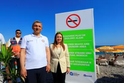 KONYAALTI'NDA ÇÖP YOK, İZMARİT VAR