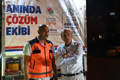 KEPEZ’DE VATANDAŞ BİLDİRİYOR, EKİPLER ÇÖZÜYOR
