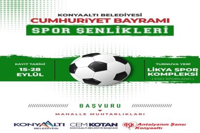 KONYAALTI’NDA CUMHURİYET COŞKUSU SAHAYA TAŞINIYOR