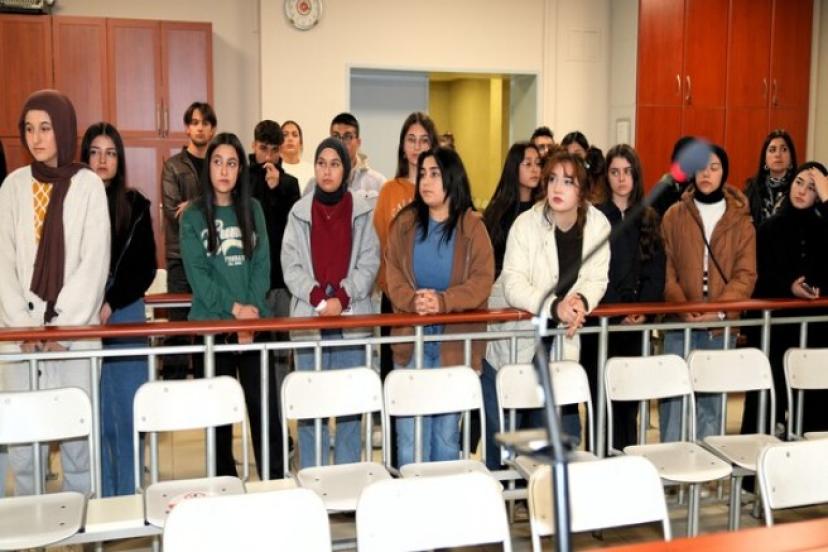 ALANYA BELEDİYESİ EĞİTİM AKADEMİSİ ÖĞRENCİLERİ BAŞSAVCI TEKİN'LE BULUŞTU