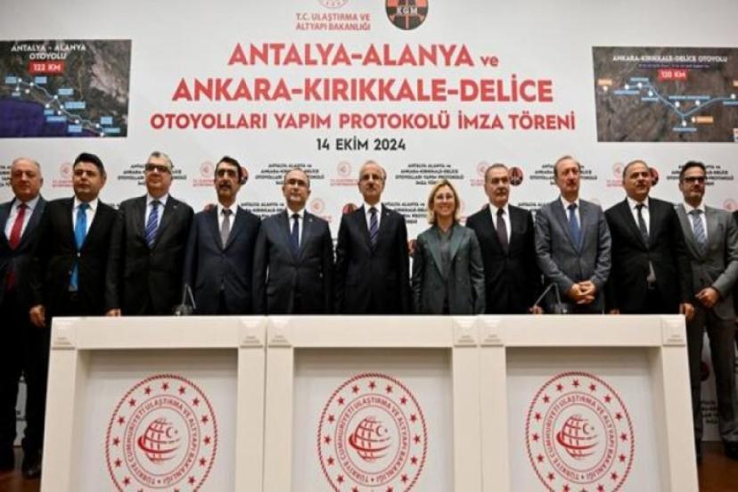  ANTALYA-ALANYA OTOYOL PROJESİ İÇİN İMZALAR ATILDI