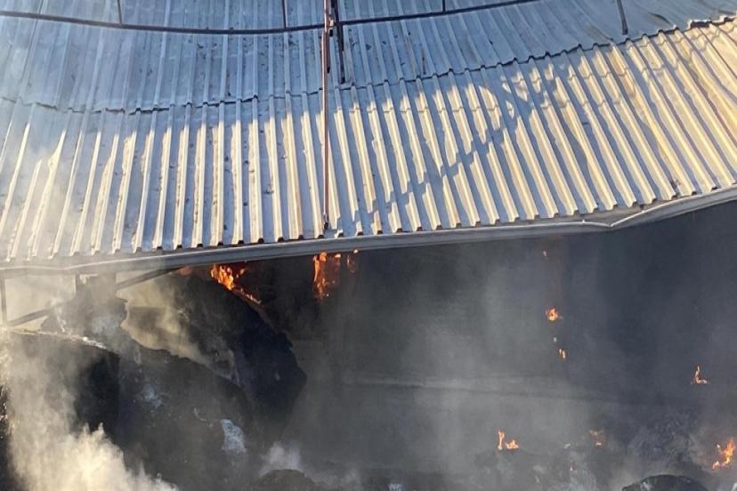 ANTALYA'DA KAĞIT FABRİKASINDA YANGIN