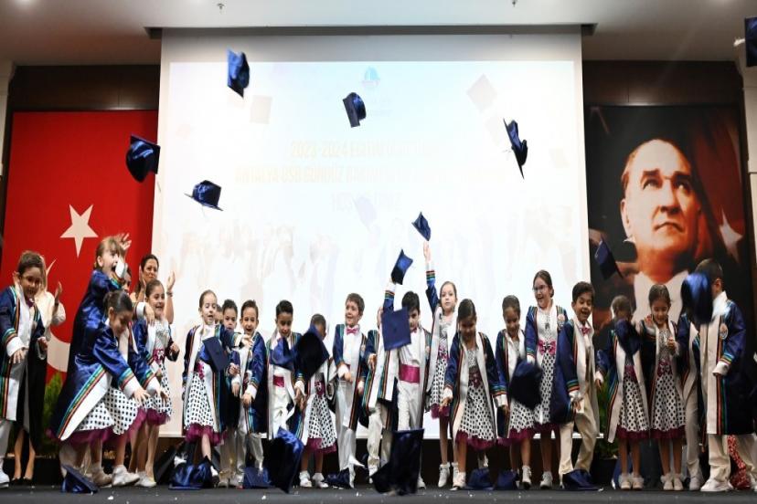 ANTALYA OSB GÜNDÜZ BAKIMEVİNDE MEZUNİYET SEVİNCİ YAŞADILAR