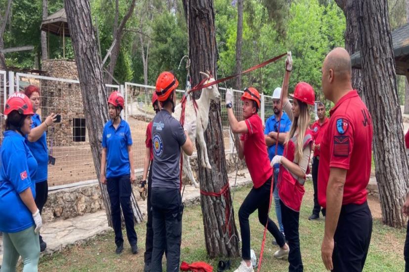 BELEDİYE PERSONELİNE HAYVAN ARAMA KURTARMA EĞİTİMİ