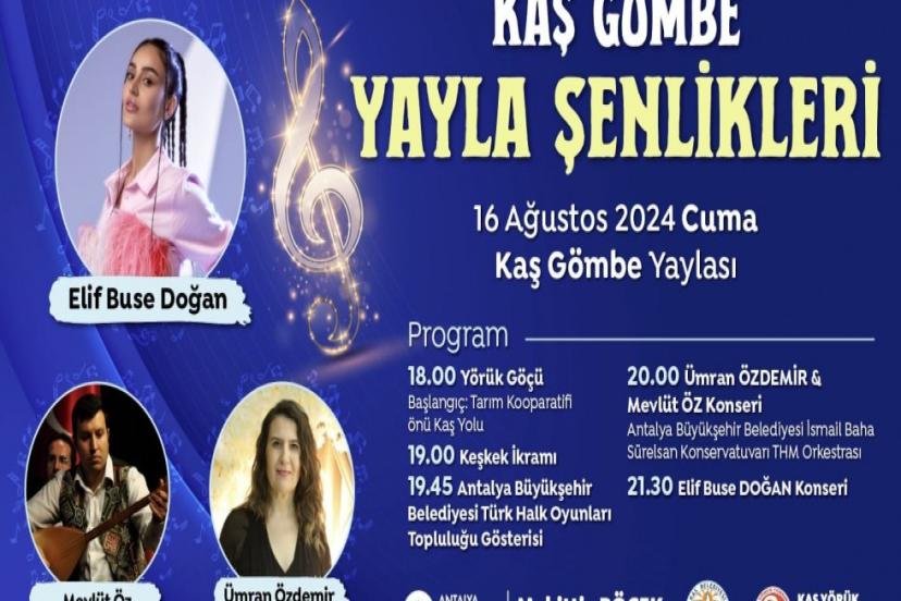 BÜYÜKŞEHİR'DEN GÖMBE'DE YAYLA ŞENLİĞİ...