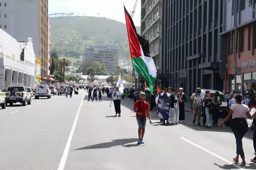 CAPE TOWN'DA GAZZE SOYKIRIMI PROTESTOSU