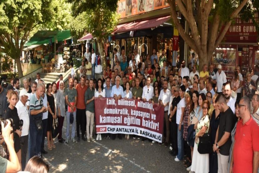 CHP'DEN EĞİTİM PROTESTOSU