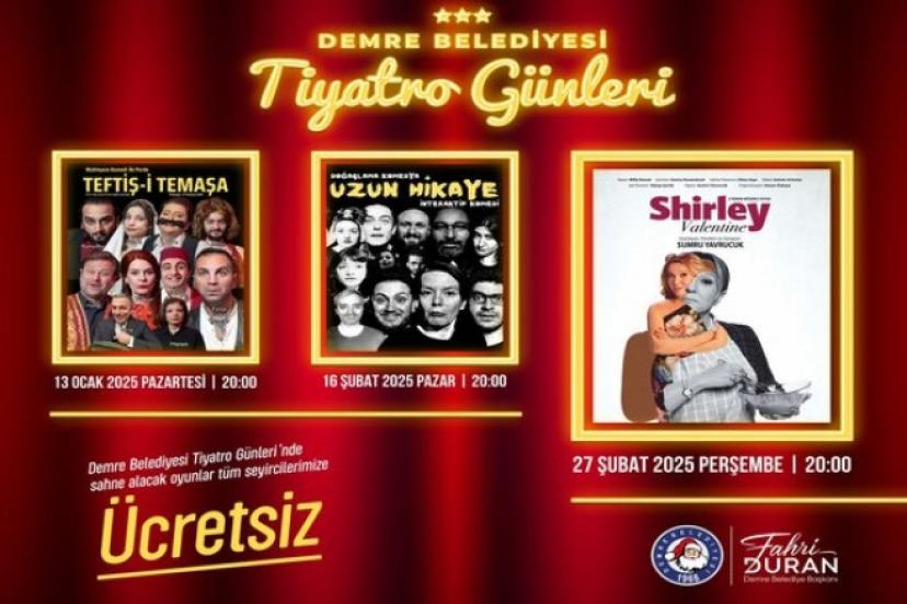 DEMRE BELEDİYESİ TİYATRO GÜNLERİ  BAŞLIYOR