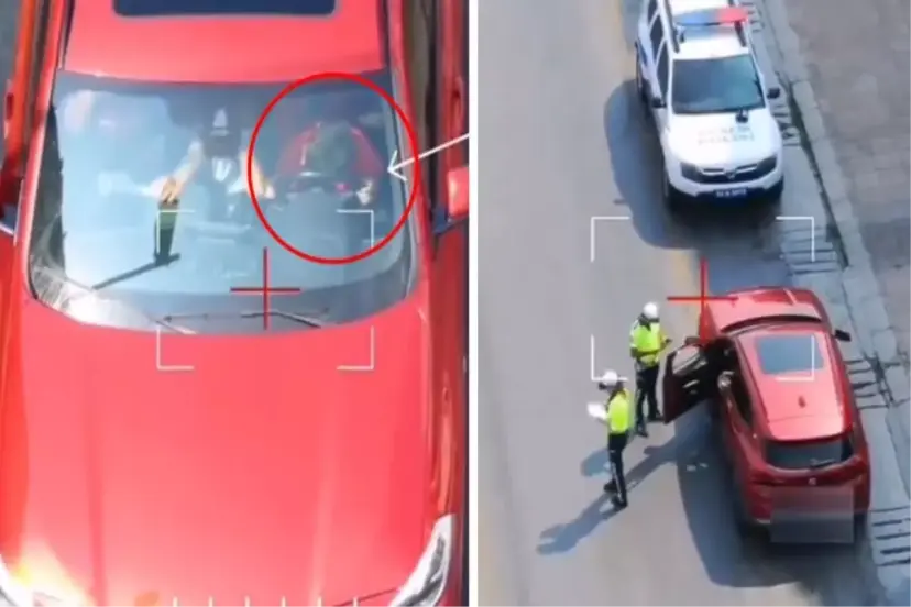 DİREKSİYONDAKİ GARİPLİĞİ FARK EDEN EKİPLER ARACIN PEŞİNE DÜŞTÜ