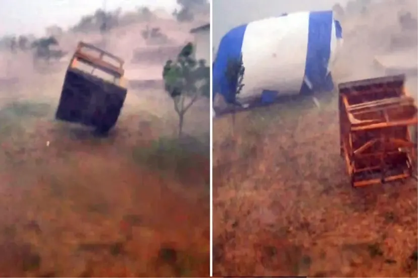 HORTUM, KAMP ALANINI YERLE BİR ETTİ