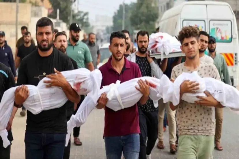 İSRAİL SAVAŞ UÇAKLARI GAZZE'DE HASTANE VURDU