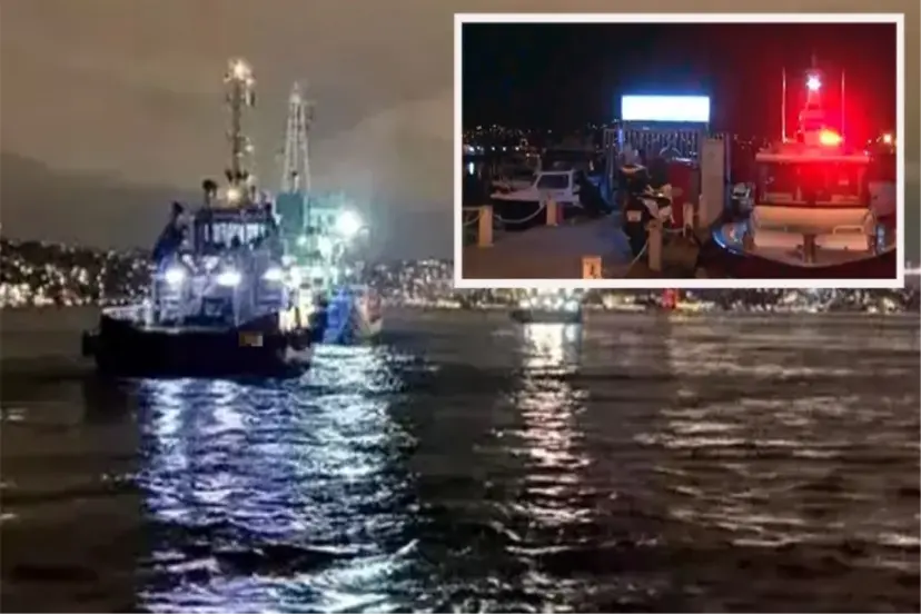 İSTANBUL BOĞAZI'NDA TEKNE ALABORA OLDU