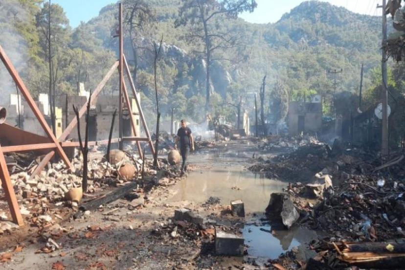 KADİR'İN AĞAÇ EVLERİNDE YANGIN