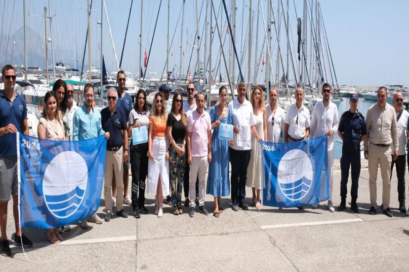 KEMER'DE MAVİ BAYRAK TÖRENİ