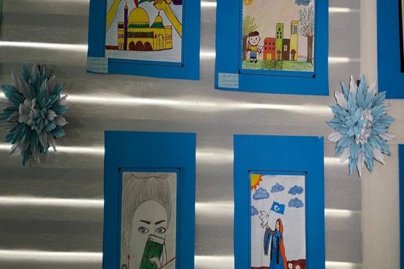 KERKÜKLÜ ÖĞRENCİLER ÇİZİMLERİYLE GAZZE'NİN YANINDA