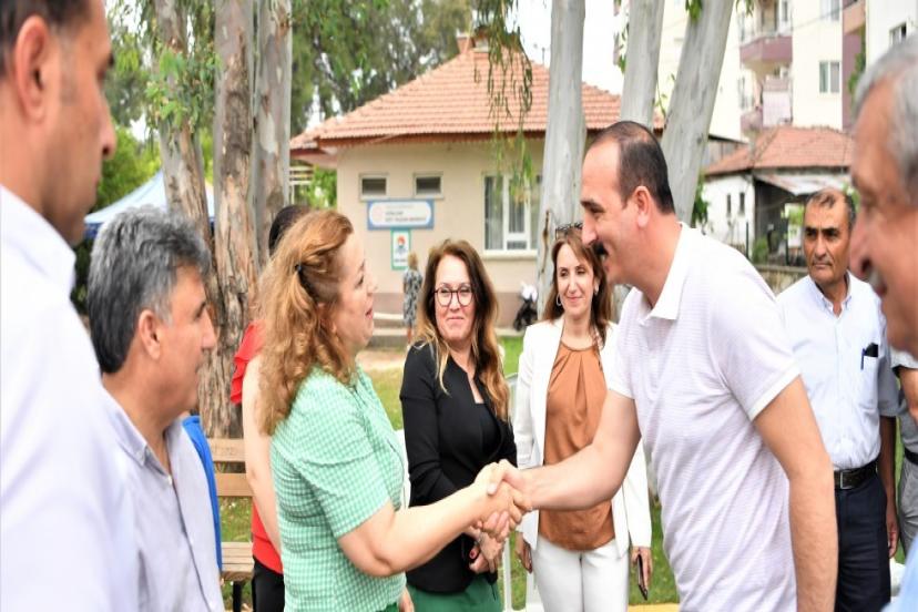 KOTAN, KÖY YAŞAM MERKEZİNDE KURSİYERLERLE BULUŞTU