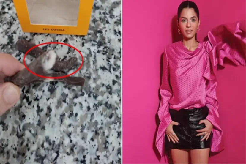 KÜFLÜ ÇİKOLATALARIN FOTOĞRAFINI PAYLAŞTI