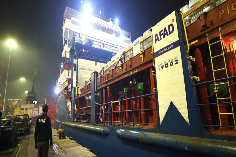 TÜRKİYE'DEN FİLİSTİN'E 102 TON YARDIM MALZEMESİ GÖNDERİLDİ