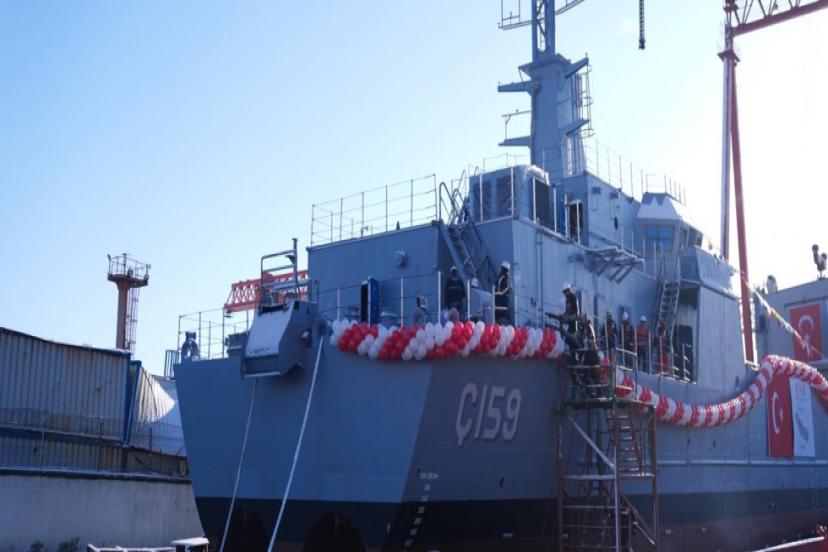 YENİ TİP ÇIKARMA GEMİSİ Ç-159 DENİZE İNDİRİLDİ